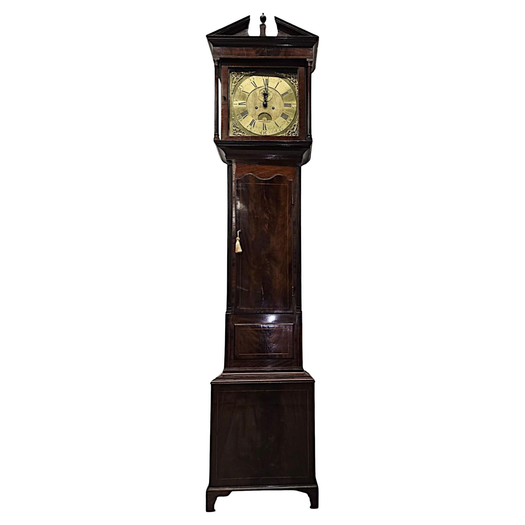 A Stunning Georgian Irish Long Case Grandfather Clock by William Betagh, Dublin