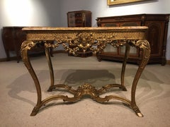 Stunning Giltwood French Louis XVI Style Carved Centre Table
