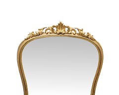 A Stunning Large 19th Century Archtop Giltwood Overmantel Mirror