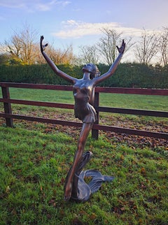 A Stunning Large Bronze Figurative Sculpture of a Ballet Dancer