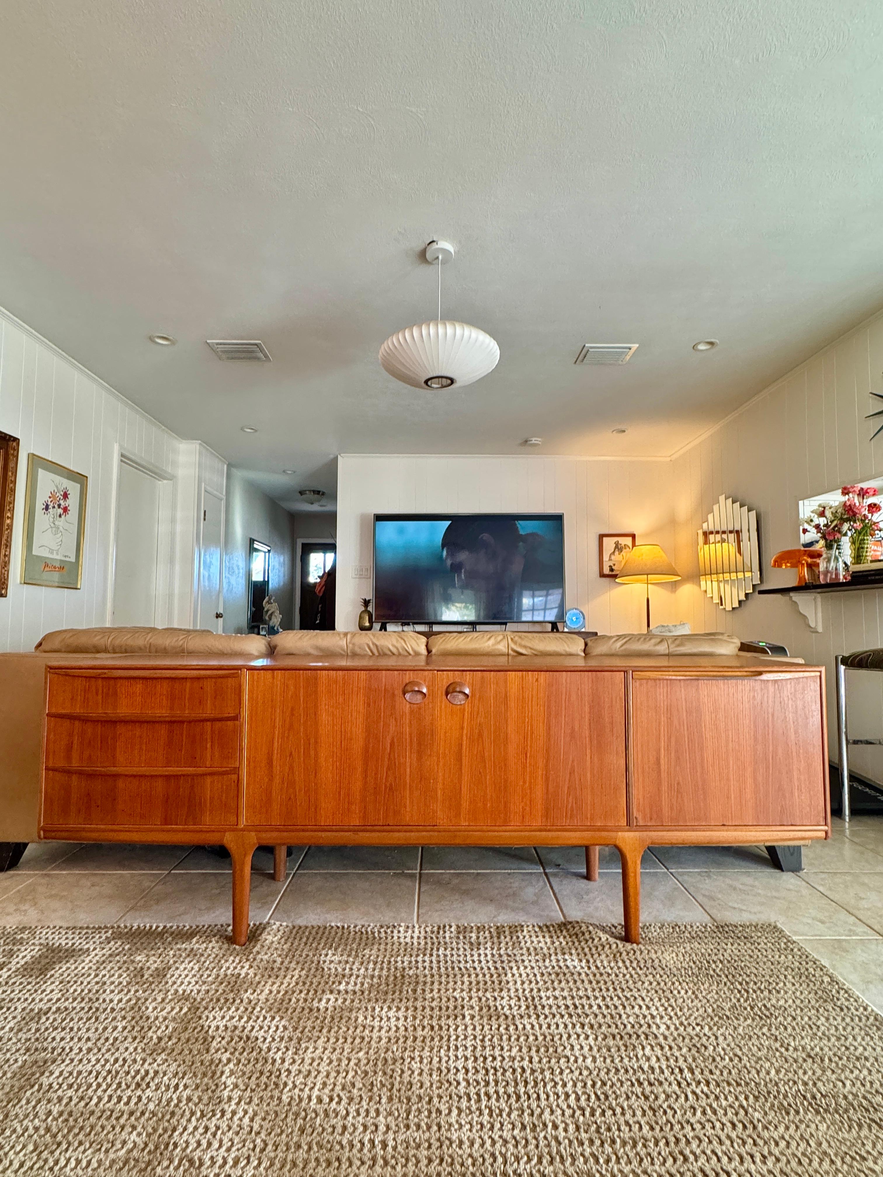 A stunning mid century modern sideboard by Scottish furniture maker McIntosh For Sale 3