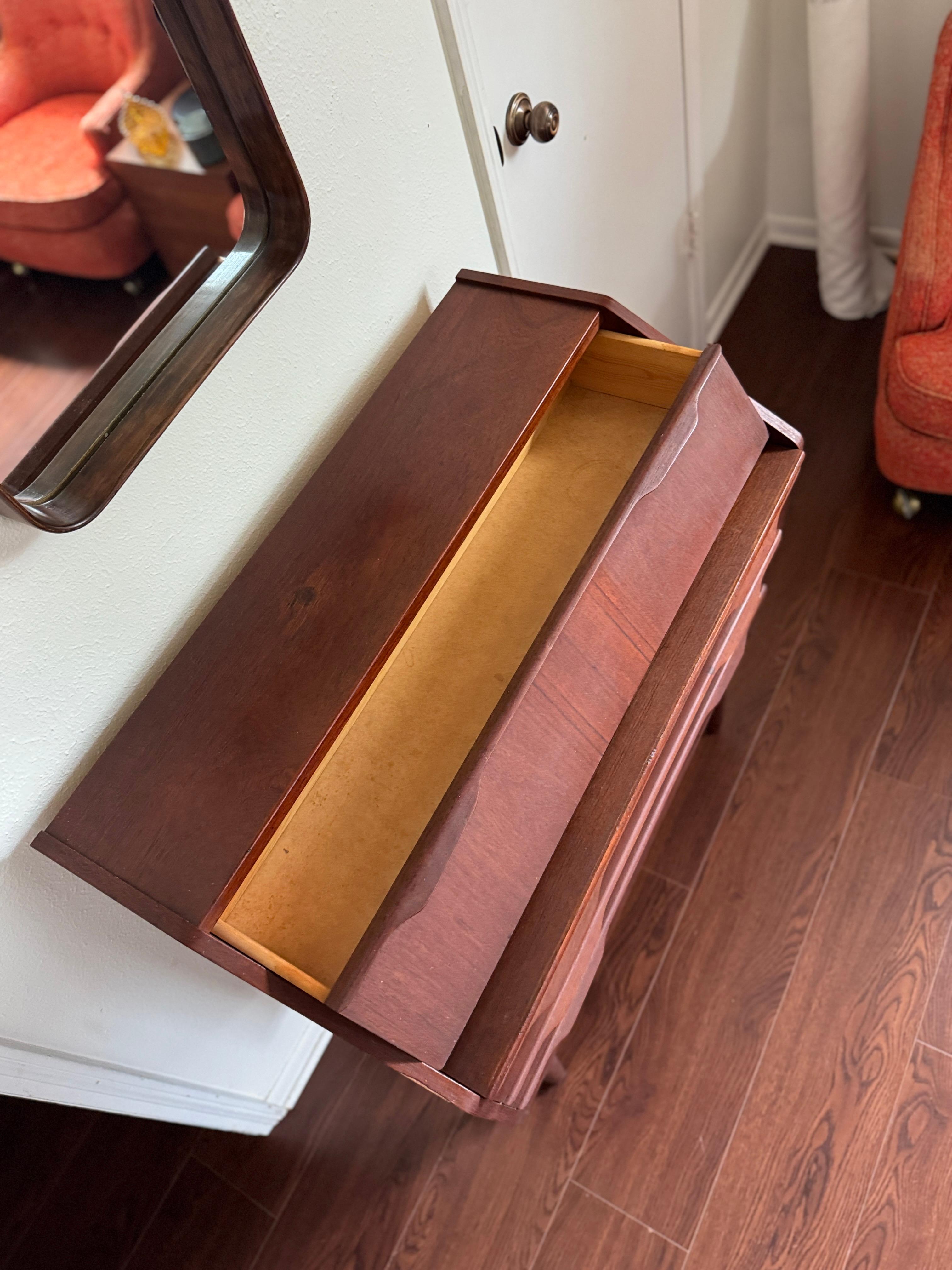 A stunning mid century modern teak secretary desk made in Denmark, circa 1960s For Sale 3