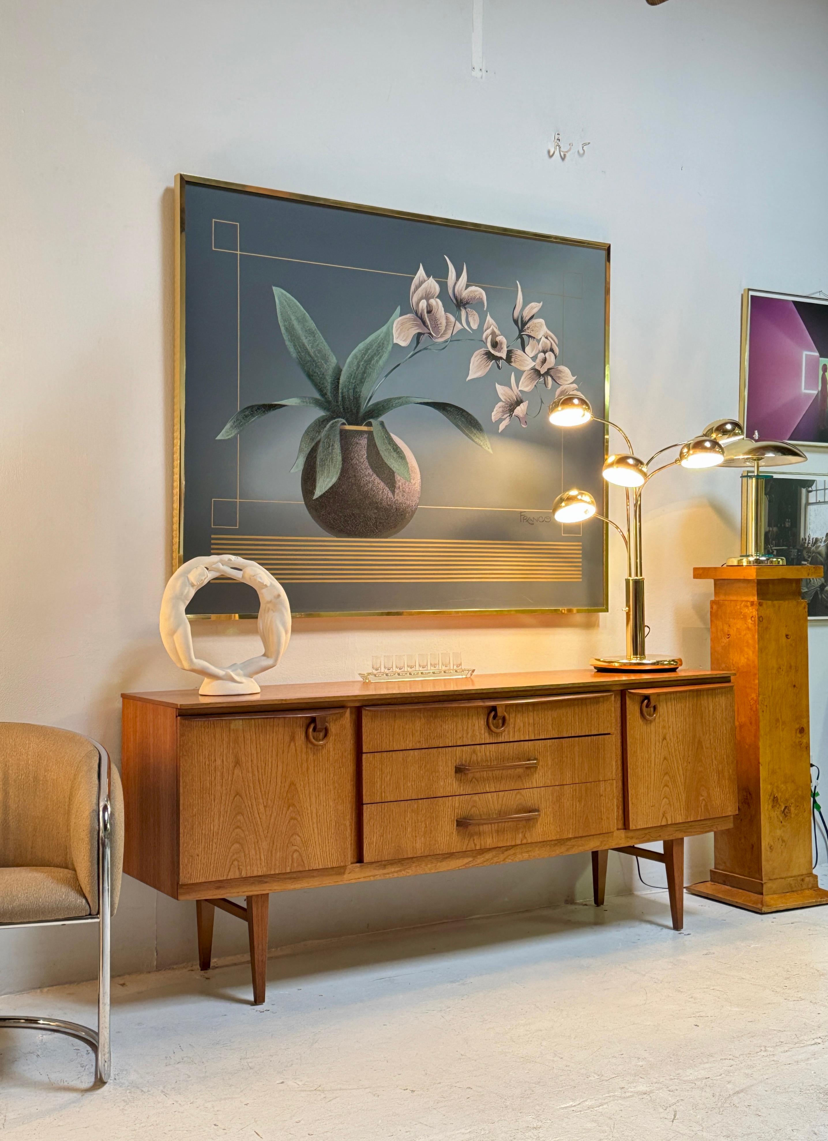 Atemberaubendes Sideboard aus Teakholz von Beautility aus der Mitte des Jahrhunderts, ca. 1960er Jahre (Moderne der Mitte des Jahrhunderts) im Angebot
