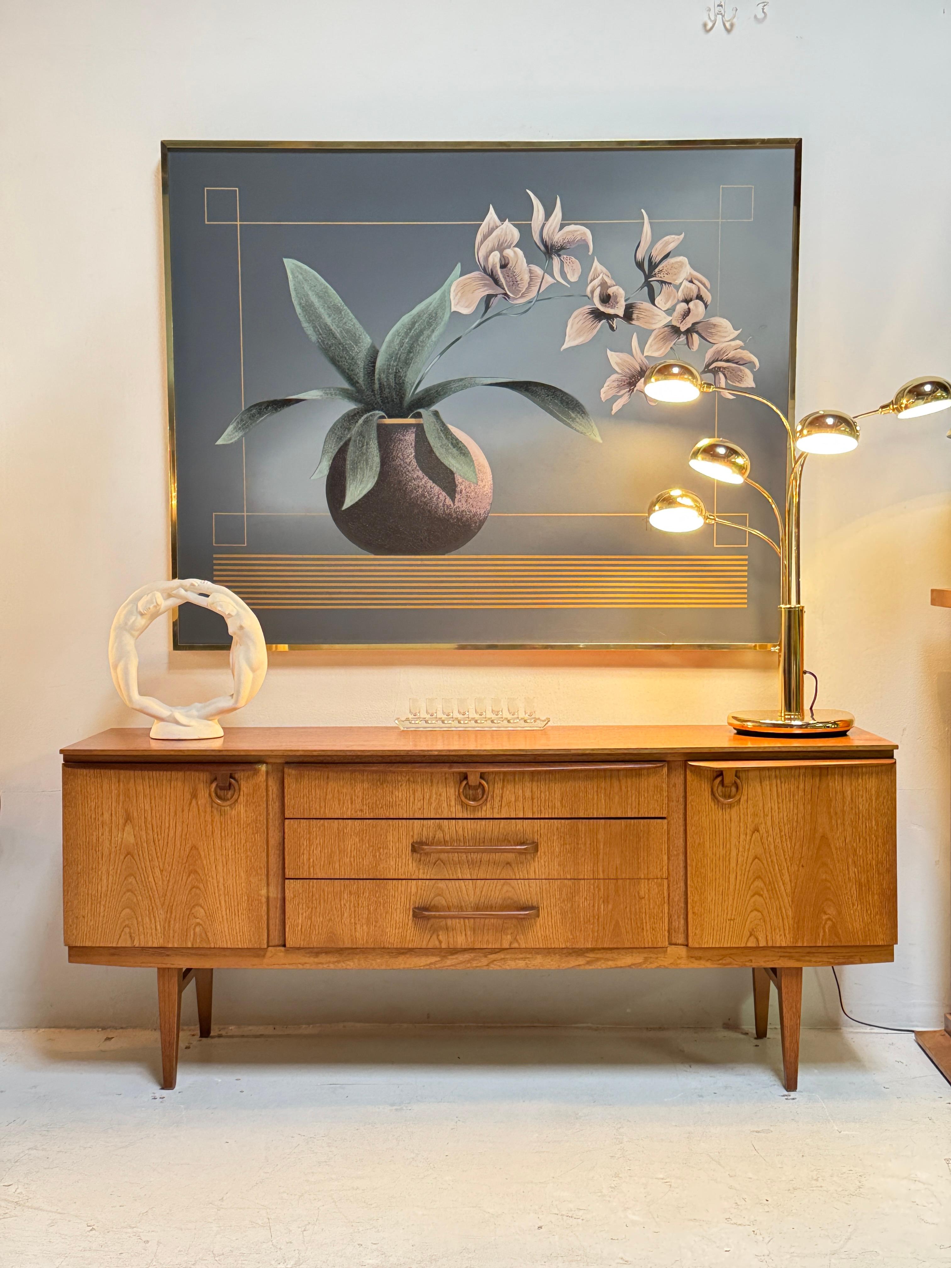 Atemberaubendes Sideboard aus Teakholz von Beautility aus der Mitte des Jahrhunderts, ca. 1960er Jahre (Mitte des 20. Jahrhunderts) im Angebot