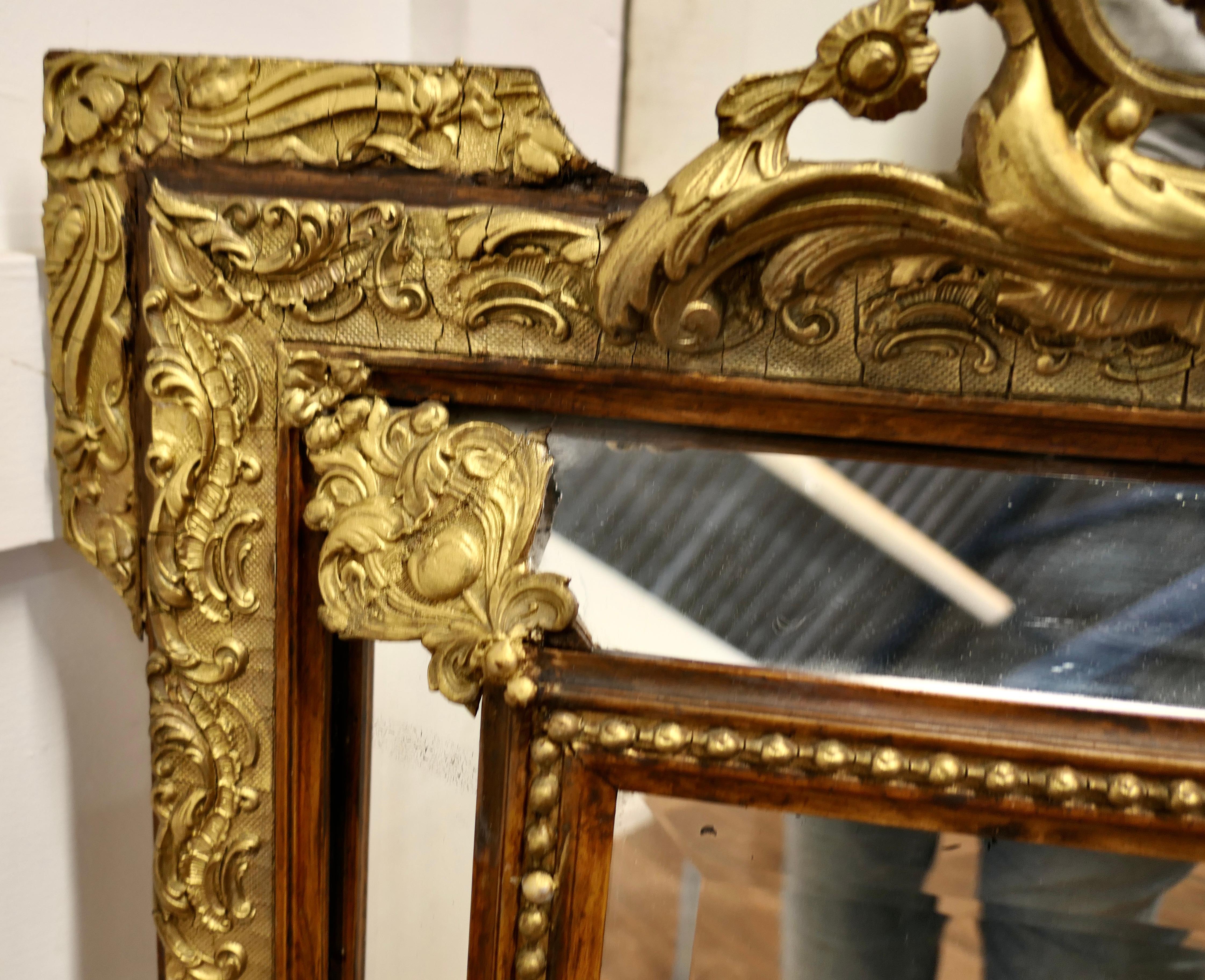 A Stunning Napoleon III French Cushion Mirror  This is an exquisite piece a fine For Sale 3