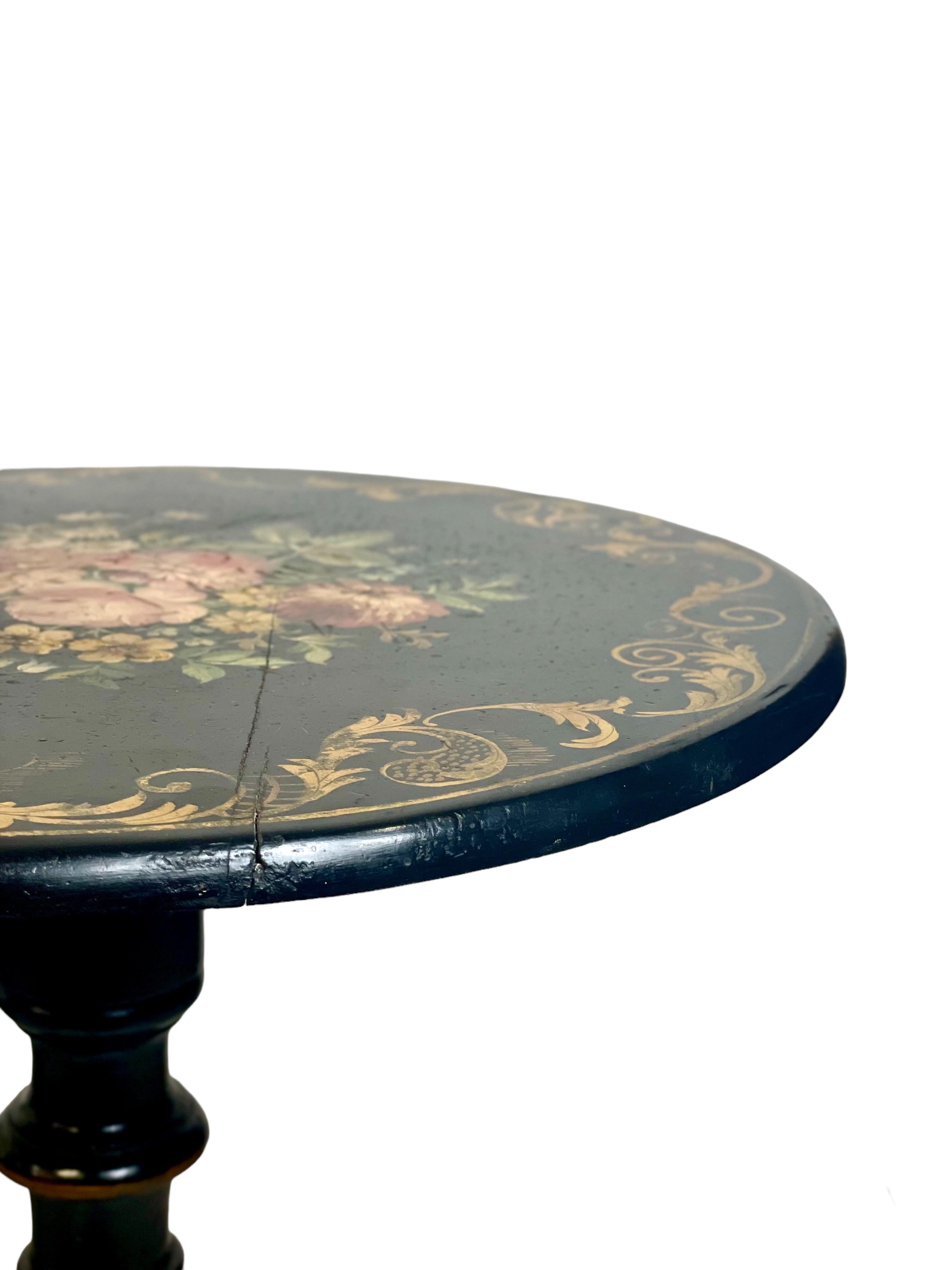 Napoleon III Periode Ebonisierte Guéridon Tisch (Napoleon III.)