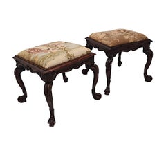 A Stunning Pair of 19th Century Stools