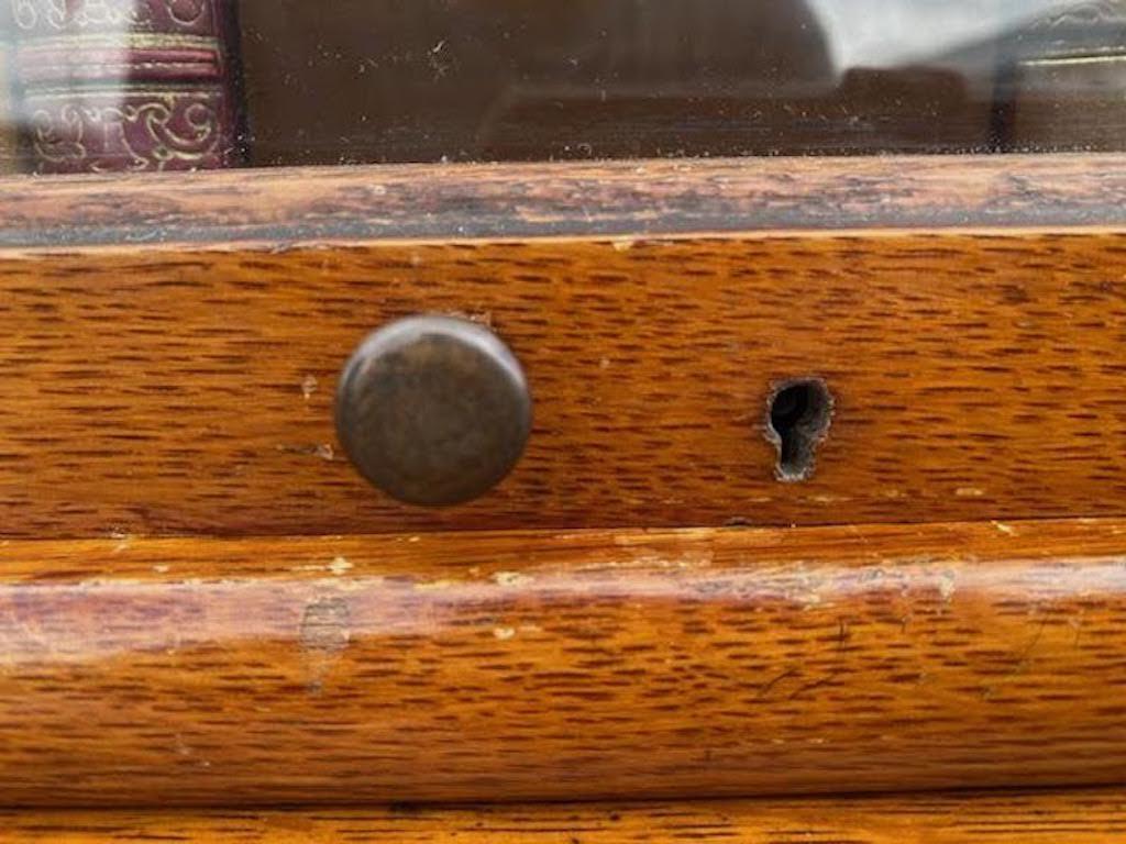 Hand-Crafted A Stunning Pair of Antique Double Waterfall Oak Globe Wernicke Bookcases