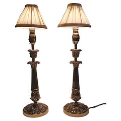 Stunning Pair of Early 20th Century Table Lamps