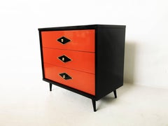 Stunning Pair of Neoclassical Lacquered Chests or Commodes