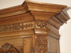 Stunning Period Regence Armoire in Carved Oak, France, Circa 1720
