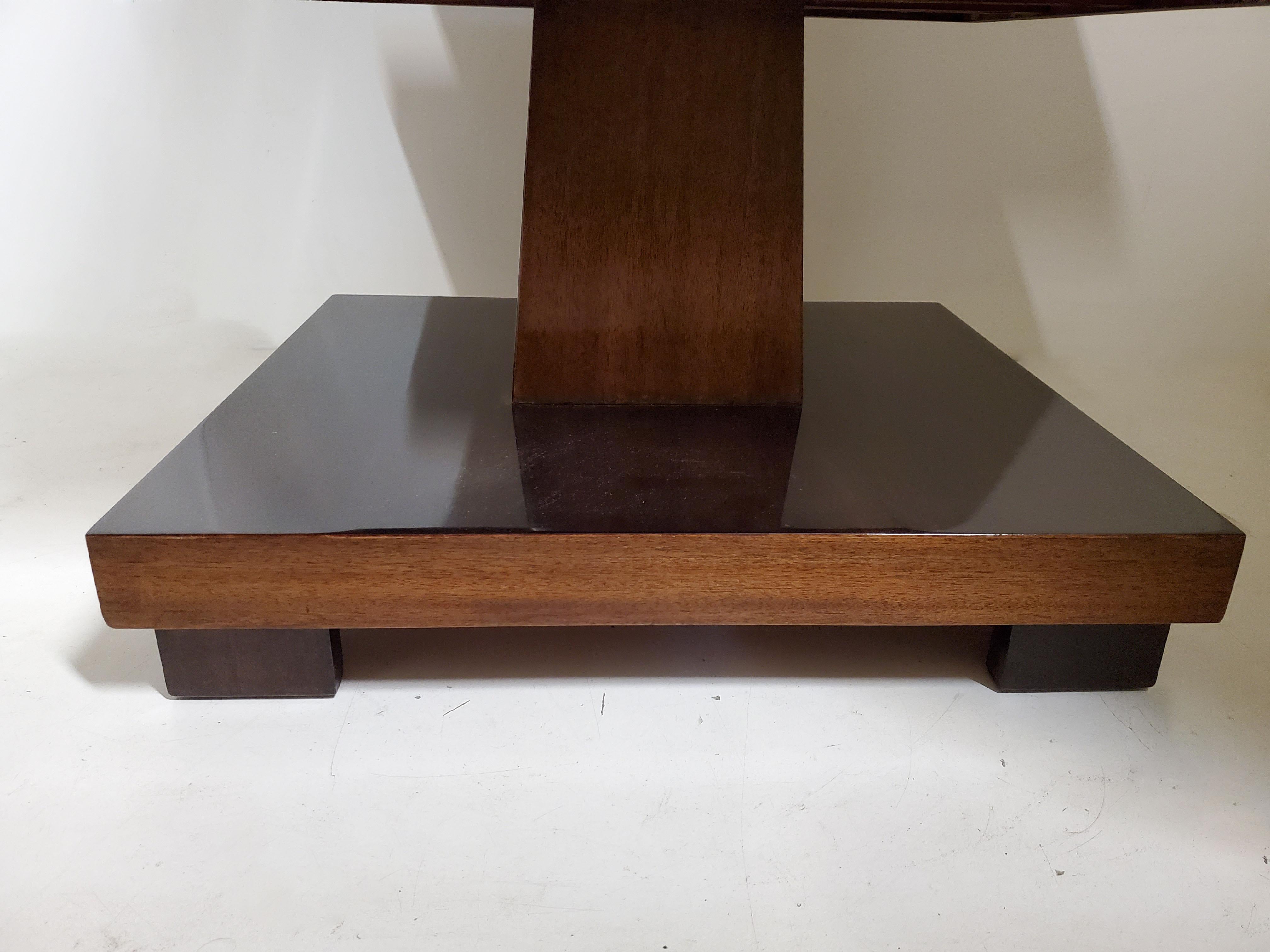 Stunning Rectangular, Three Tiered Mahogany End / Side Table 7