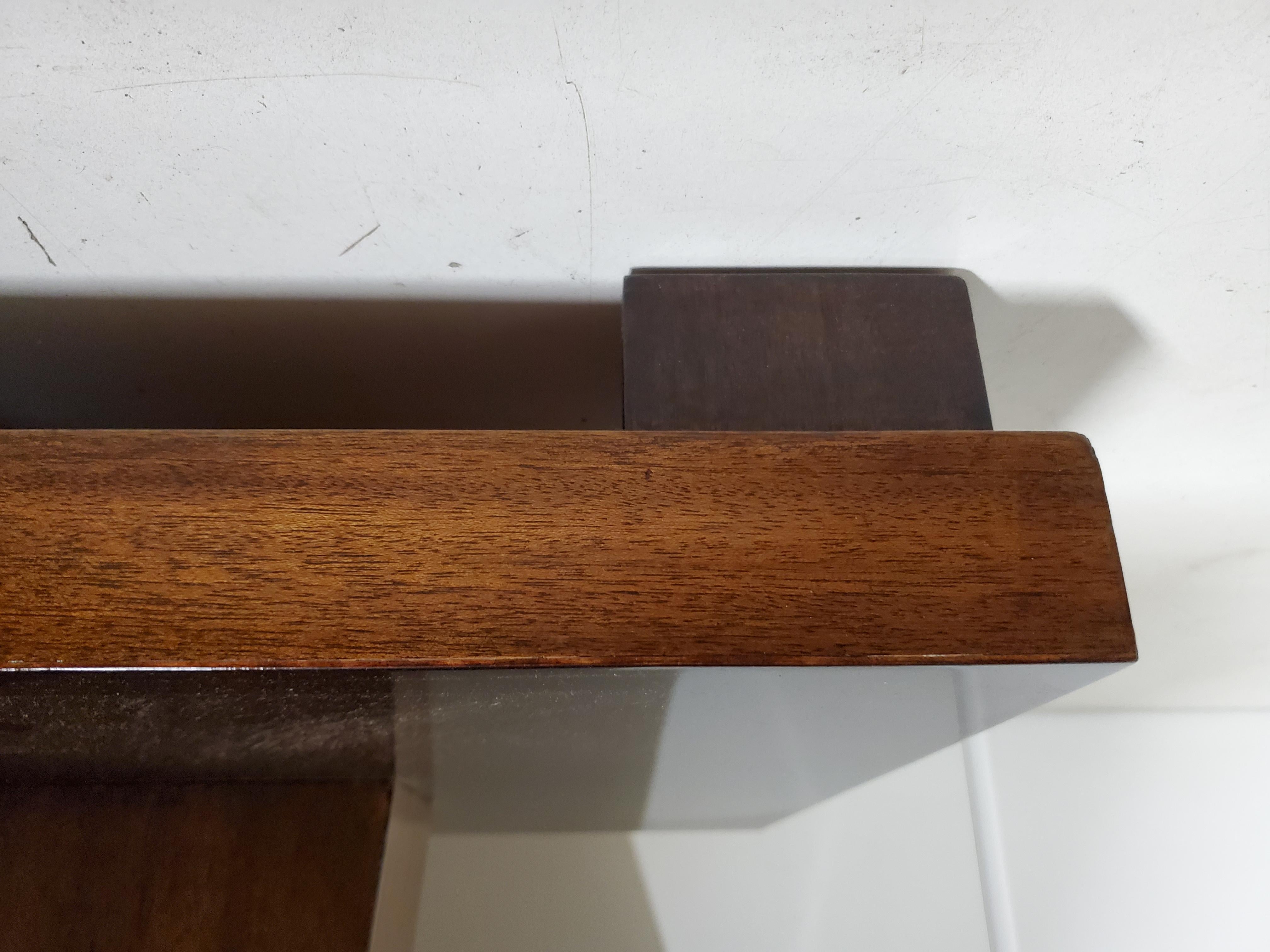 Stunning Rectangular, Three Tiered Mahogany End / Side Table 8