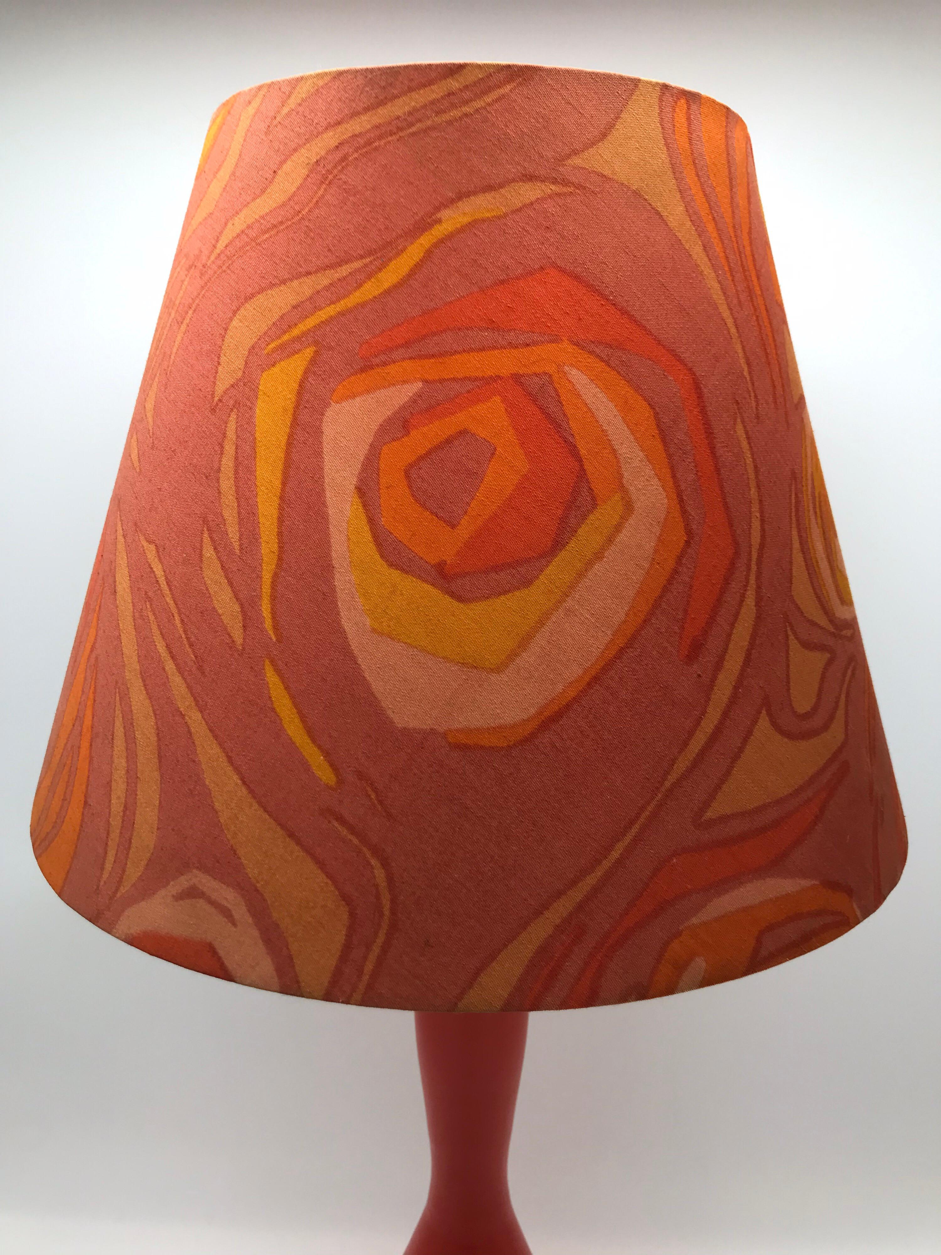 Hand-Crafted Stunning Retro Vintage Table Lamp from the 1960s Made by Kastrup Glass Denmark