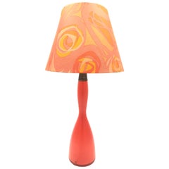 Stunning Vintage Vintage Table Lamp from the 1960s Made by Kastrup Glass Denmark