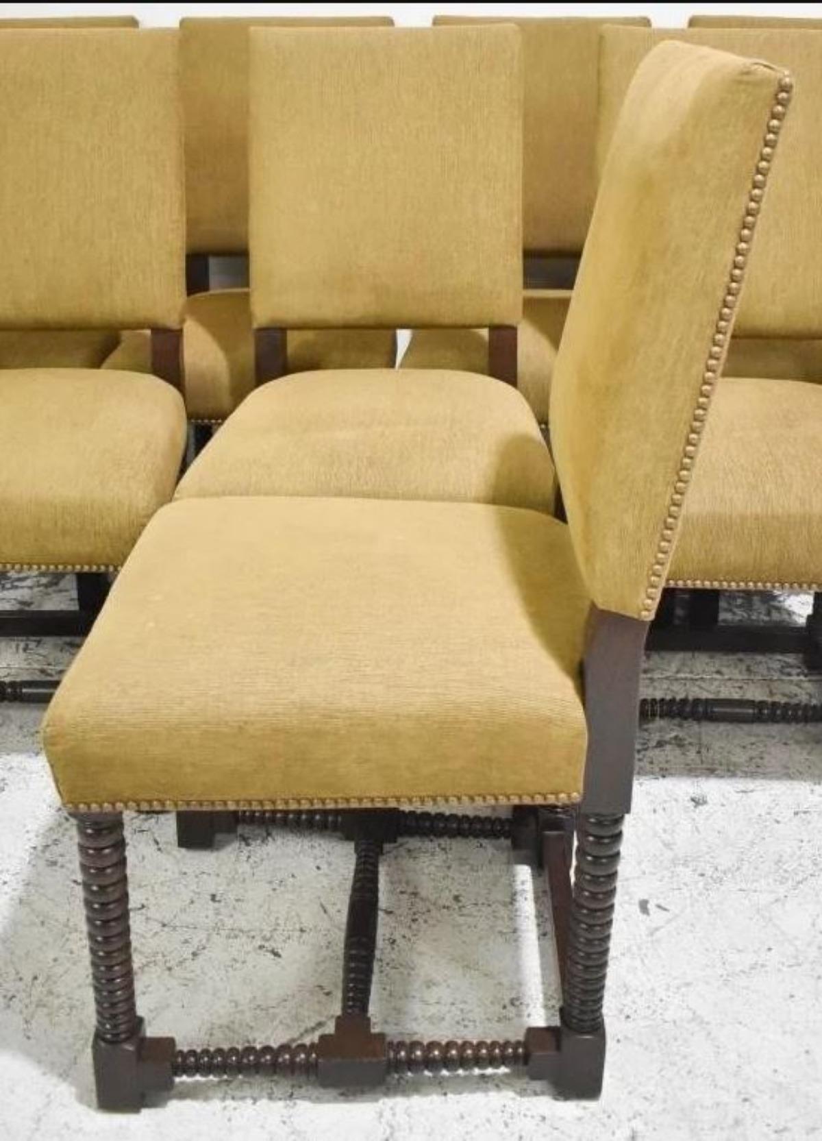 Late 20th Century A Stunning set of 8  Of French bobbin style dinning chairs.  For Sale