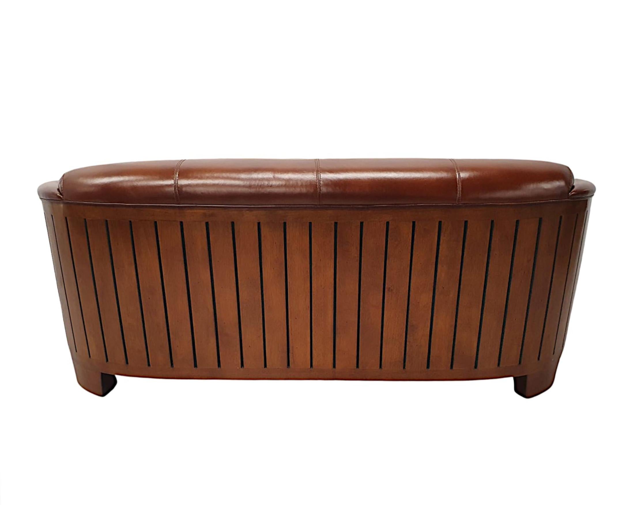 Stunning Three Seater Sofa in the Aviator Style For Sale 2