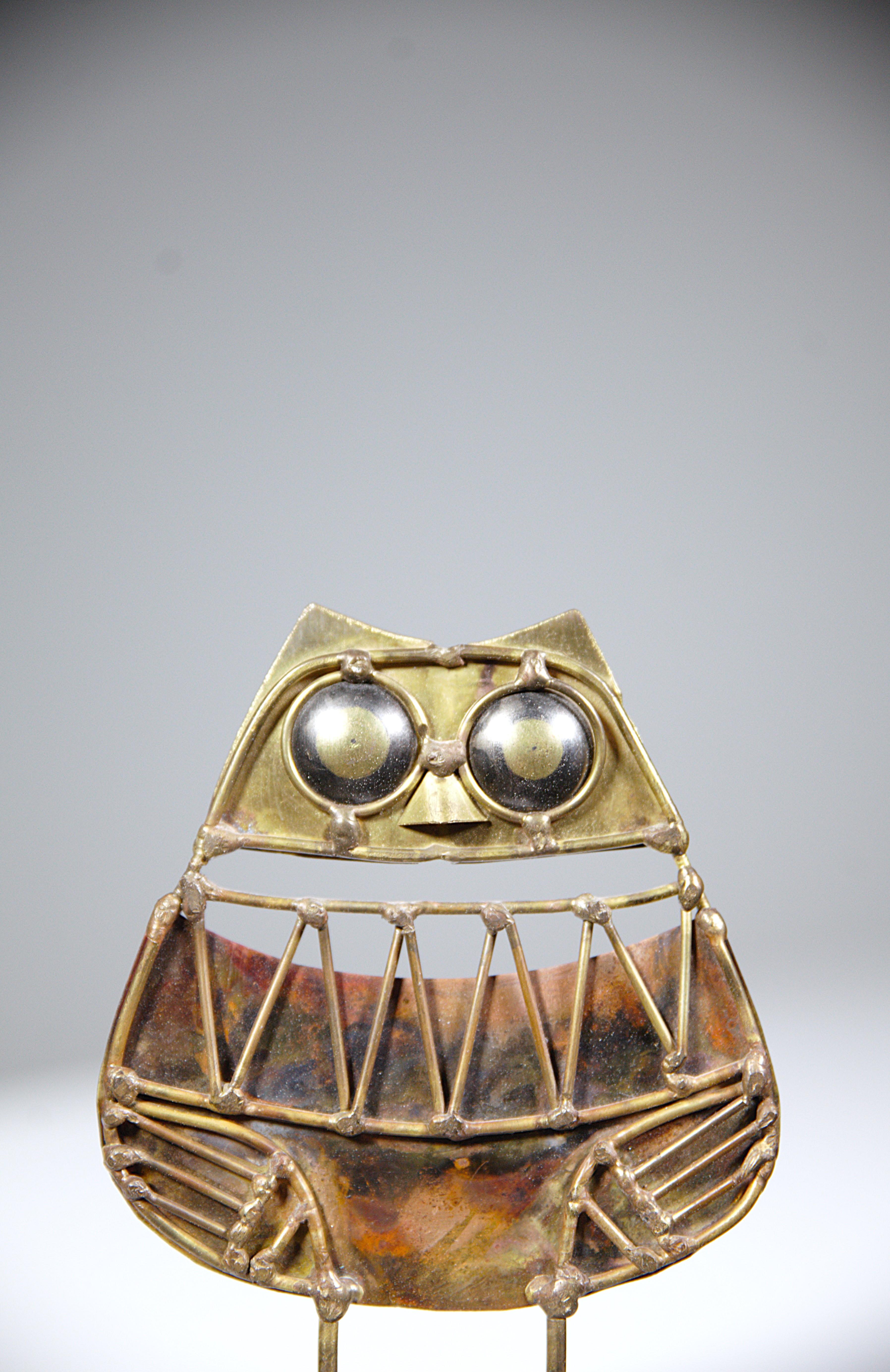 Eine stilisierte Eulenskulptur von JARC Frankreich 1970er Jahre (Französisch) im Angebot