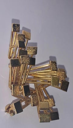 Stylish Alan Martin Gard Mid-Century Modern 18k Gold