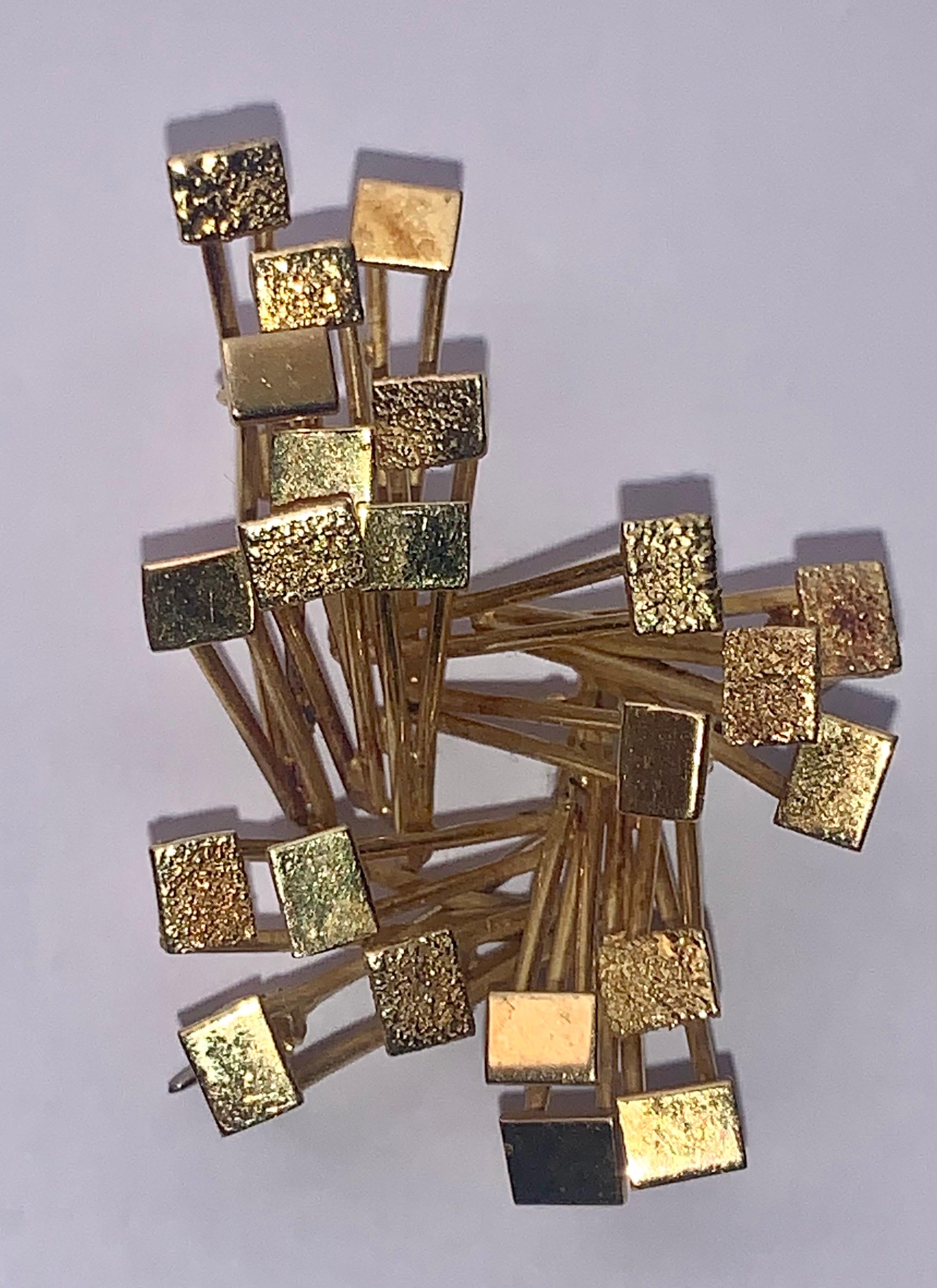 Moderniste Élégante bague Alan Martin Gard en or 18 carats, style mi-siècle moderne en vente