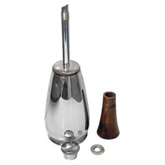 Stylish Art Deco Bottle Shape Cocktail Shaker by Kingsway Silver Plate