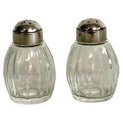 Pair of Christofle Crystal Salt and Pepper Shaker