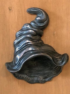 Stylish French 1940s Sycamore 2-Door Cabinet with Pewter Mounts