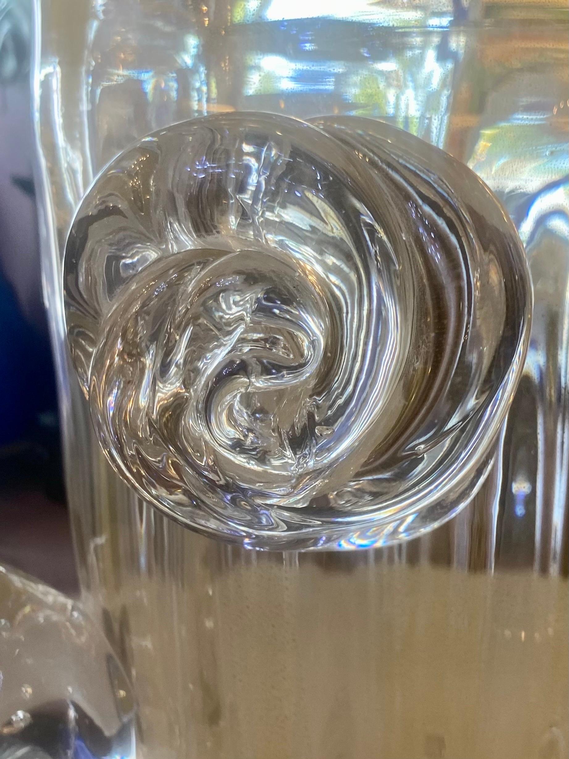 20th Century A Sublime Pair of Murano Blown Glass  Vases with Gold Fleck Inclusions For Sale