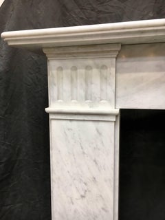 Substantial Antique, 19th Century Victorian Marble Fireplace Surround