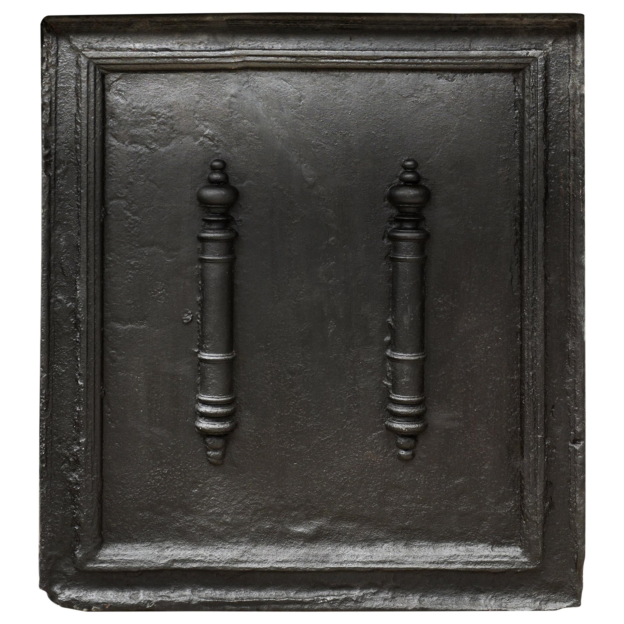 Substantial English Cast Iron Fireback For Sale