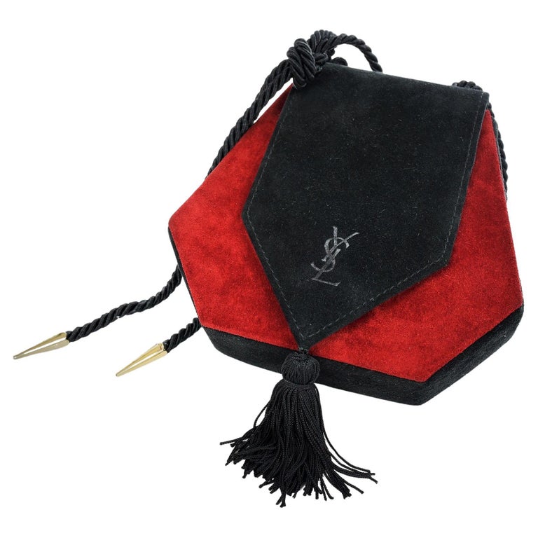 A Suede Evening Bag Yves Saint Laurent Collection Opera Ballets Russes 1976  at 1stDibs | ysl ballet russes collection 1976, ysl ballet russes collection