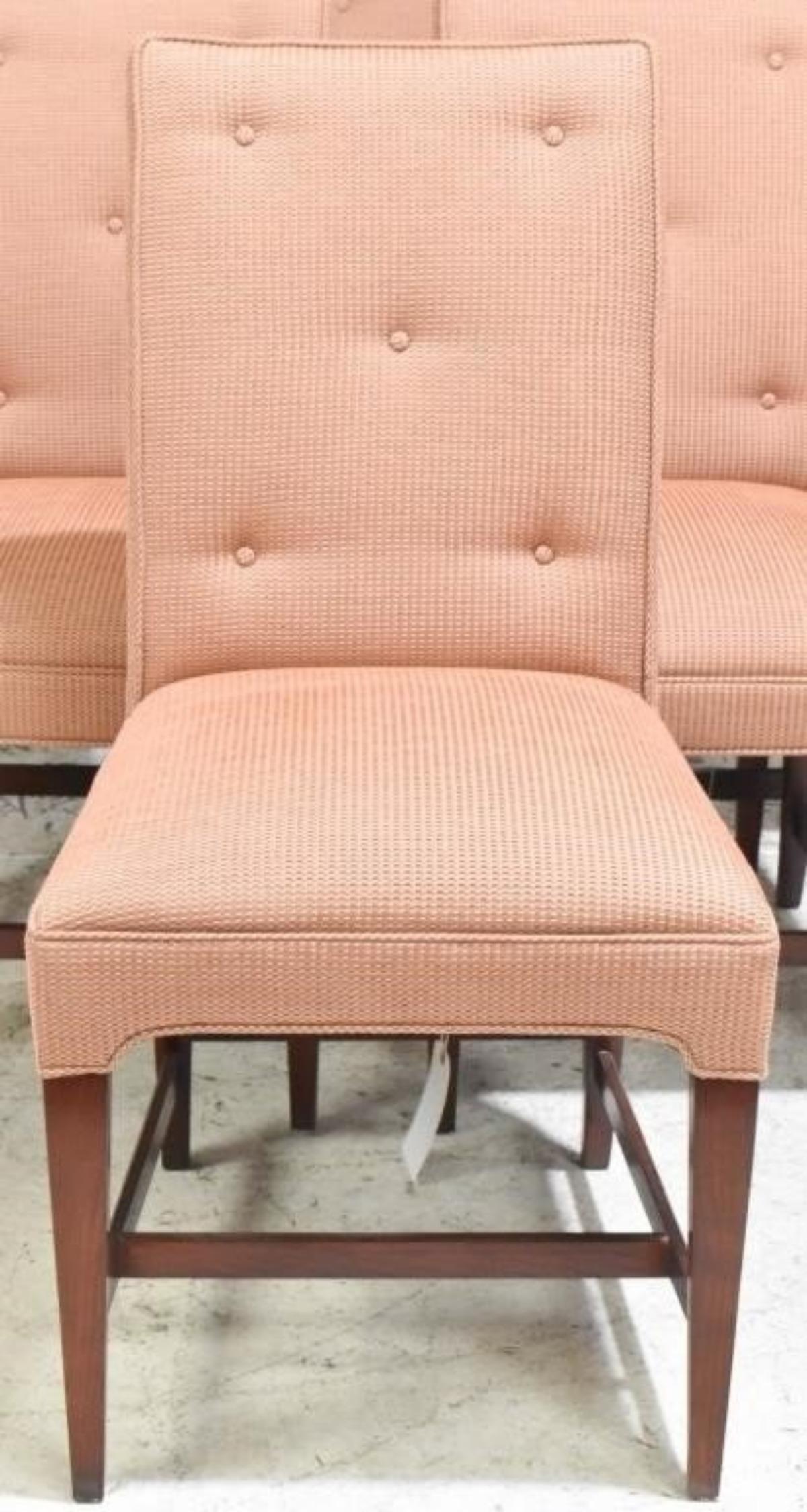 Suite of 6 Elegant Mid-Century Modern Dining Chairs In Good Condition For Sale In Bronx, NY