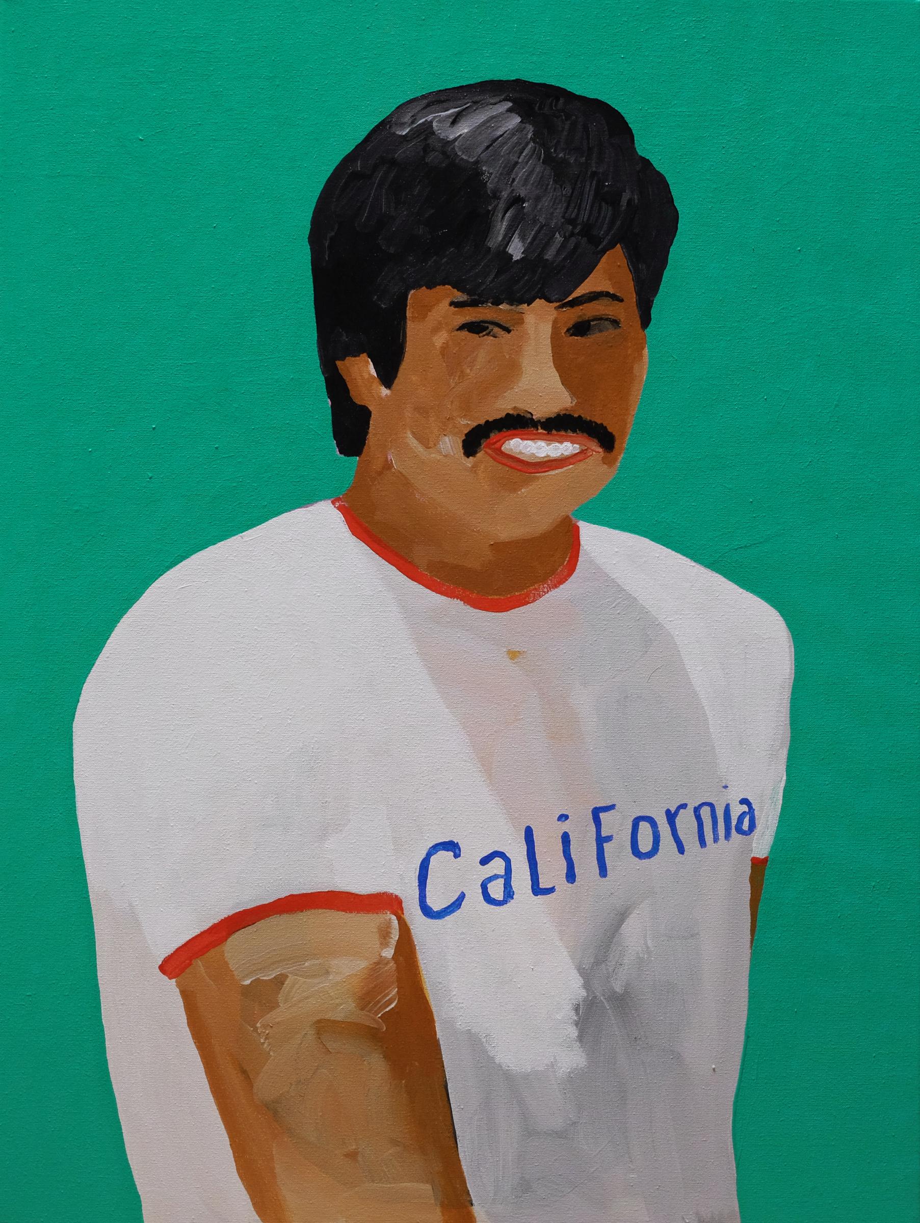 Modern 'A Sunshine State' Portrait Painting by Alan Fears, California For Sale