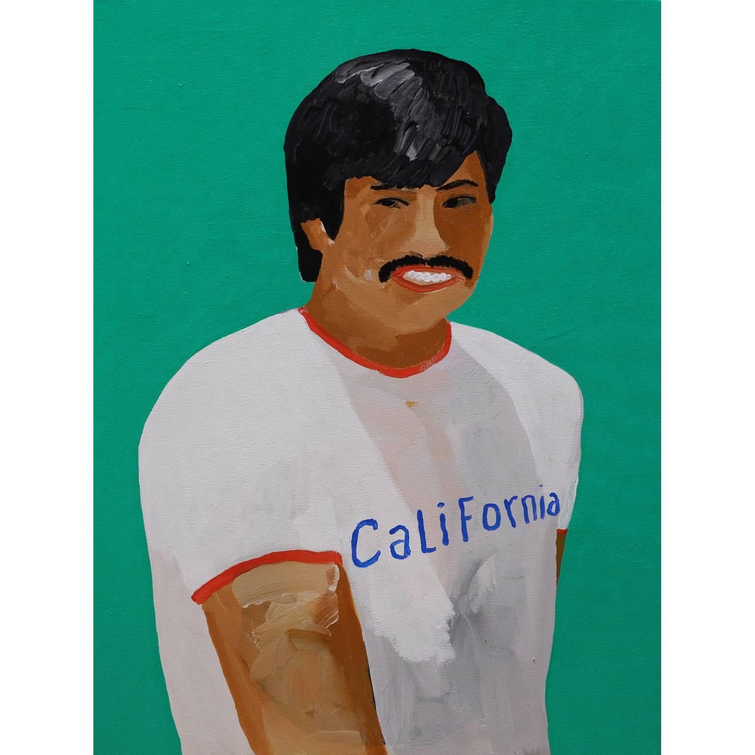 'A Sunshine State' Portrait Painting by Alan Fears, California For Sale
