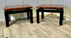 A Super Pair of Art Deco Design Floating Top Low Tables