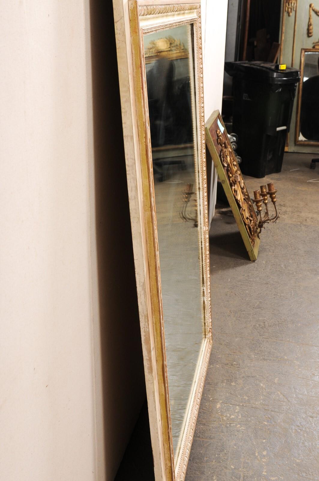A Superb 19th C. French Neoclassical Trumeau Mirror, 6.75 Ft Tall 8