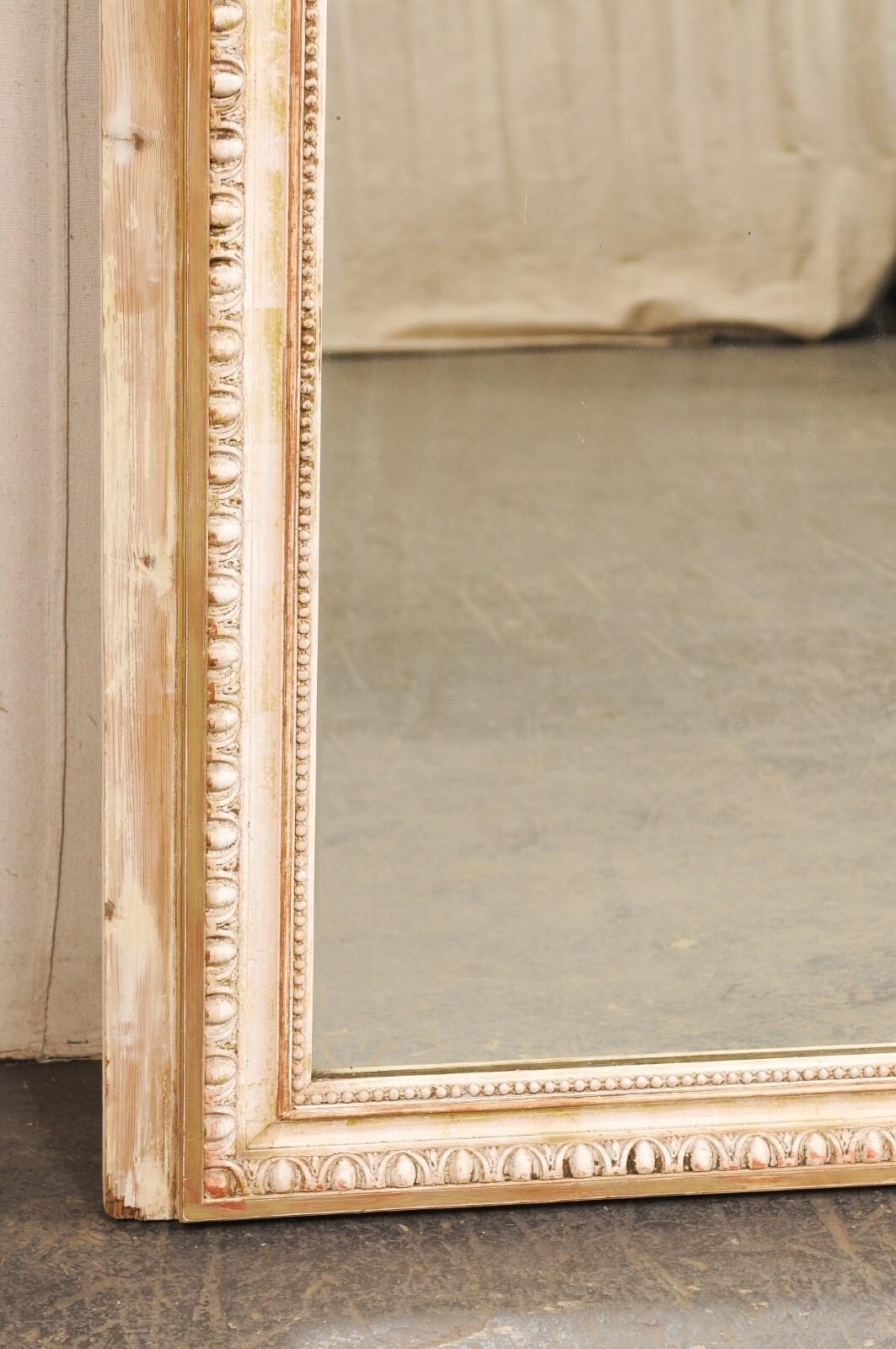 A Superb 19th C. French Neoclassical Trumeau Mirror, 6.75 Ft Tall 2