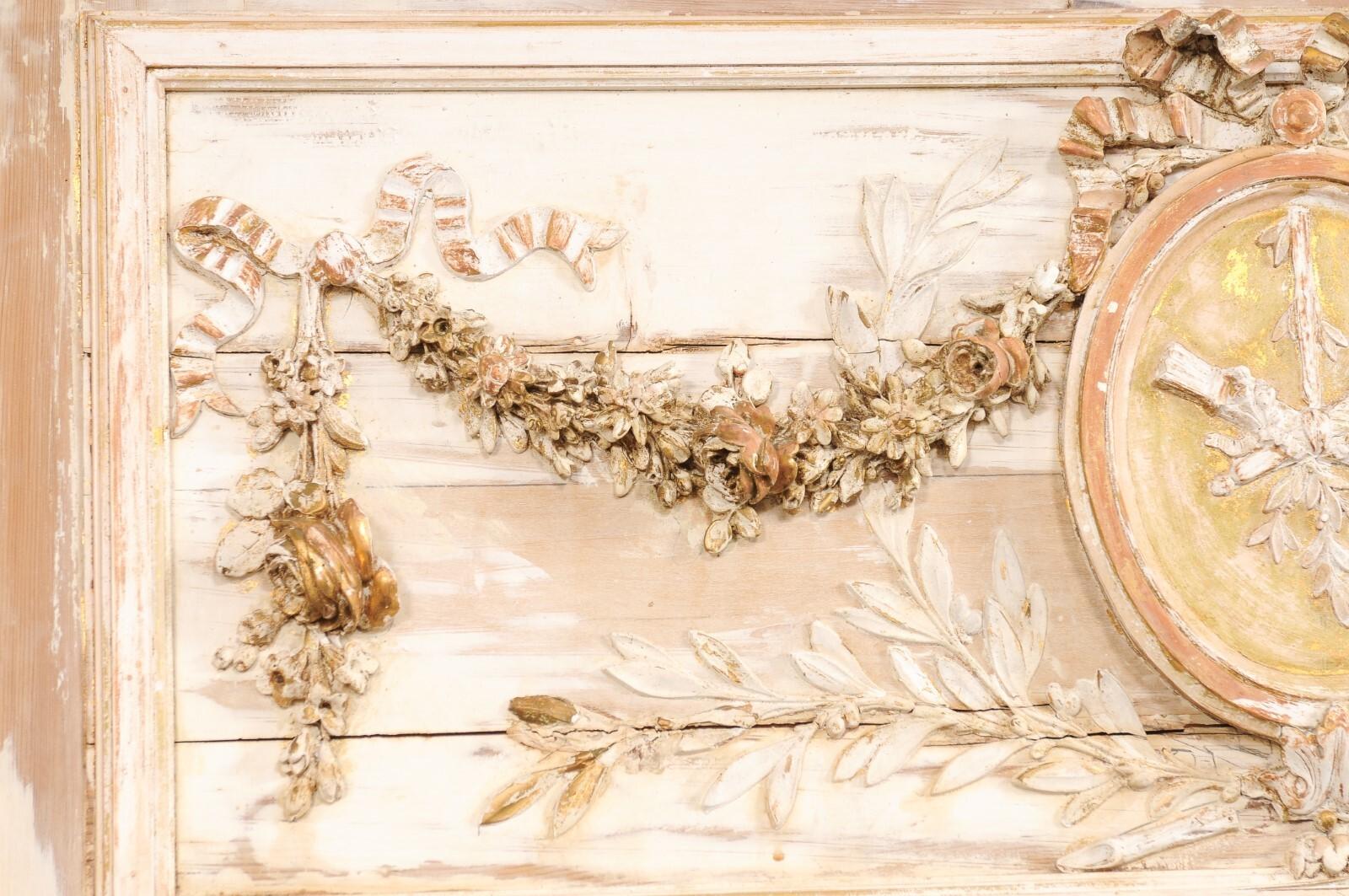A Superb 19th C. French Neoclassical Trumeau Mirror, 6.75 Ft Tall 3