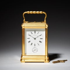 A superb 19th century eight day grande sonnerie carriage clock, circa 1870.