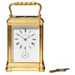 Eine prächtige achttägige Grande Sonnerie-Karrenuhr aus dem 19. Jahrhundert, um 1870.