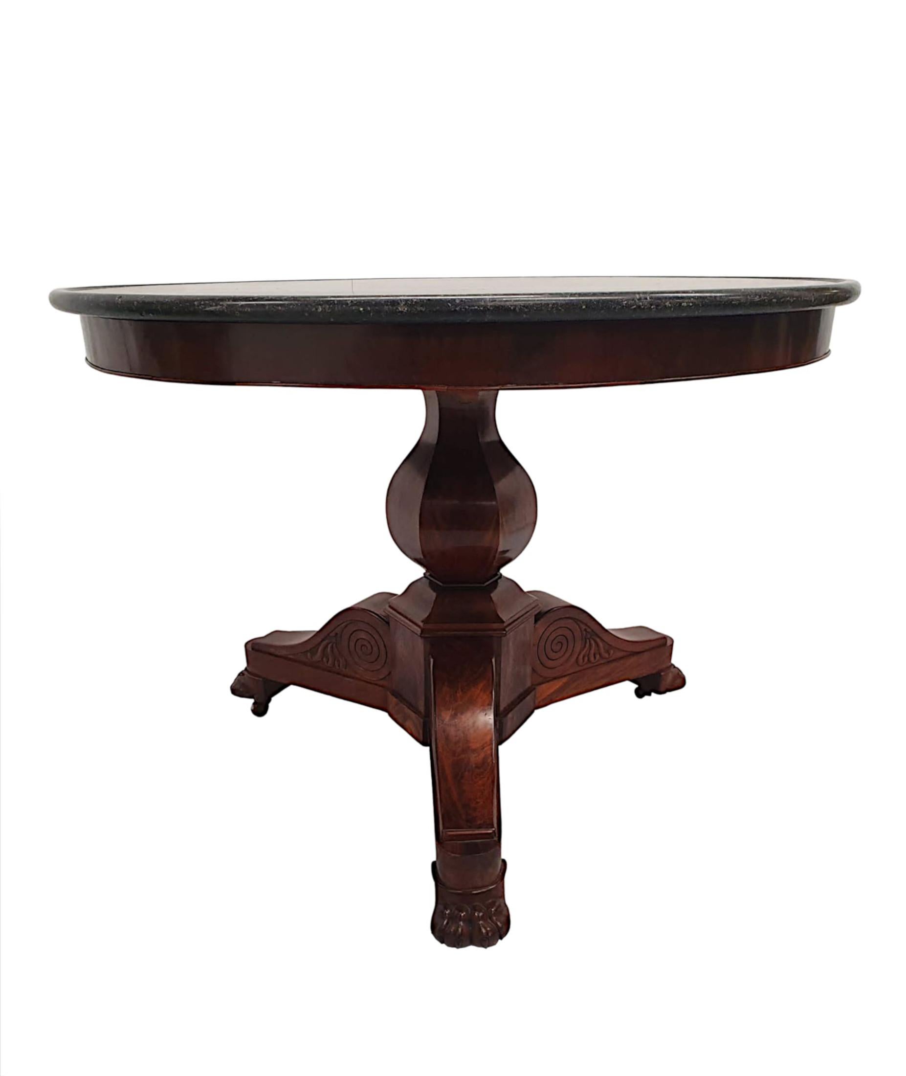 French Superb 19th Century Marble Top Centre Table