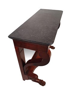 Superb 19th Century Marble Top Console Table