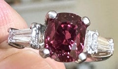A Superb Art Deco No Heat Burma Red Spinel & Diamond Ring