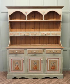 A Superb Artisan Painted Farmhouse Kitchen Pine Dresser