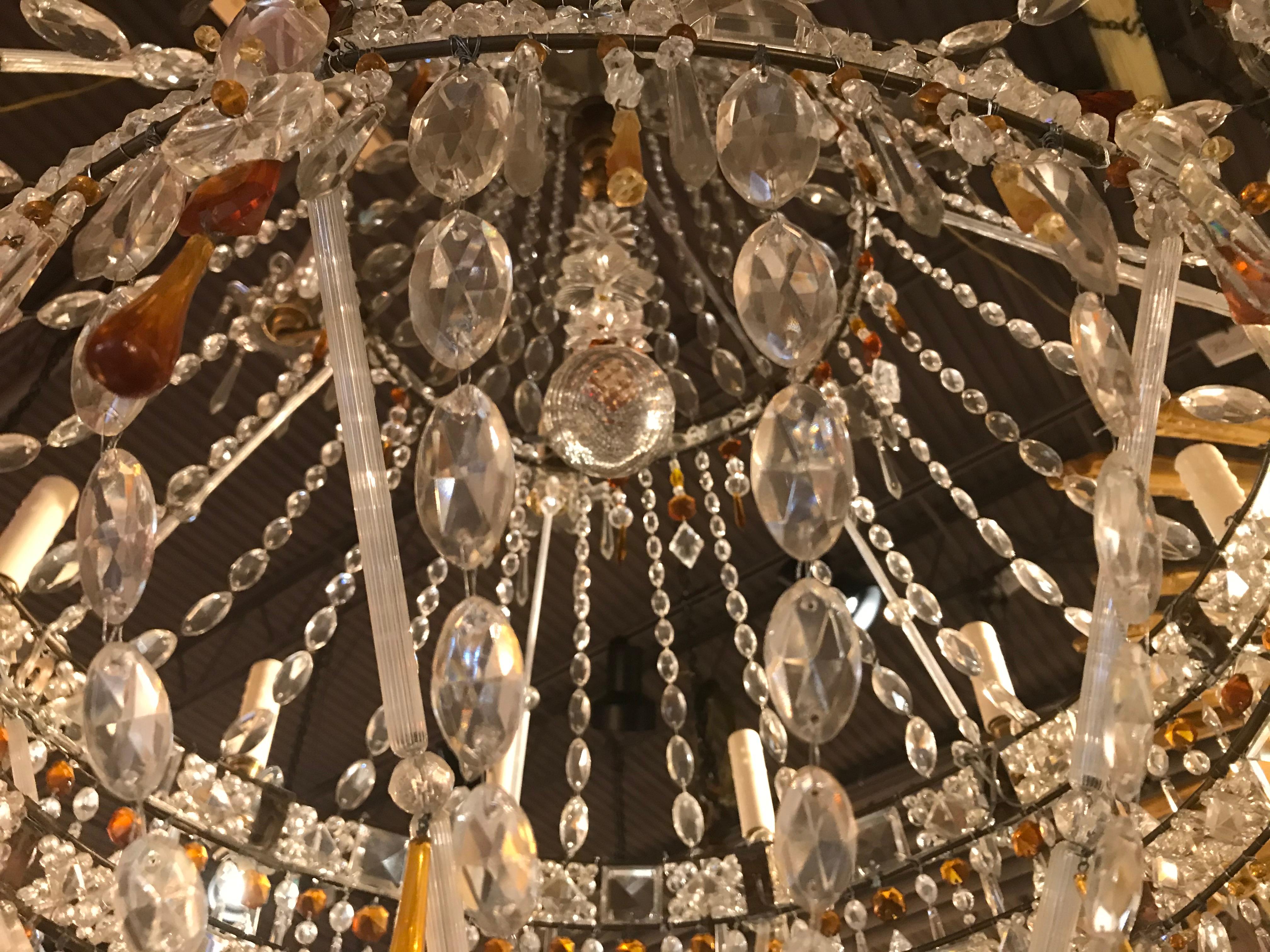 19th Century Superb Baltic Chandelier, Originally for Candles, circa, 1860 For Sale