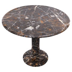 Superb Black Portoro Marble Center Table, Italy 