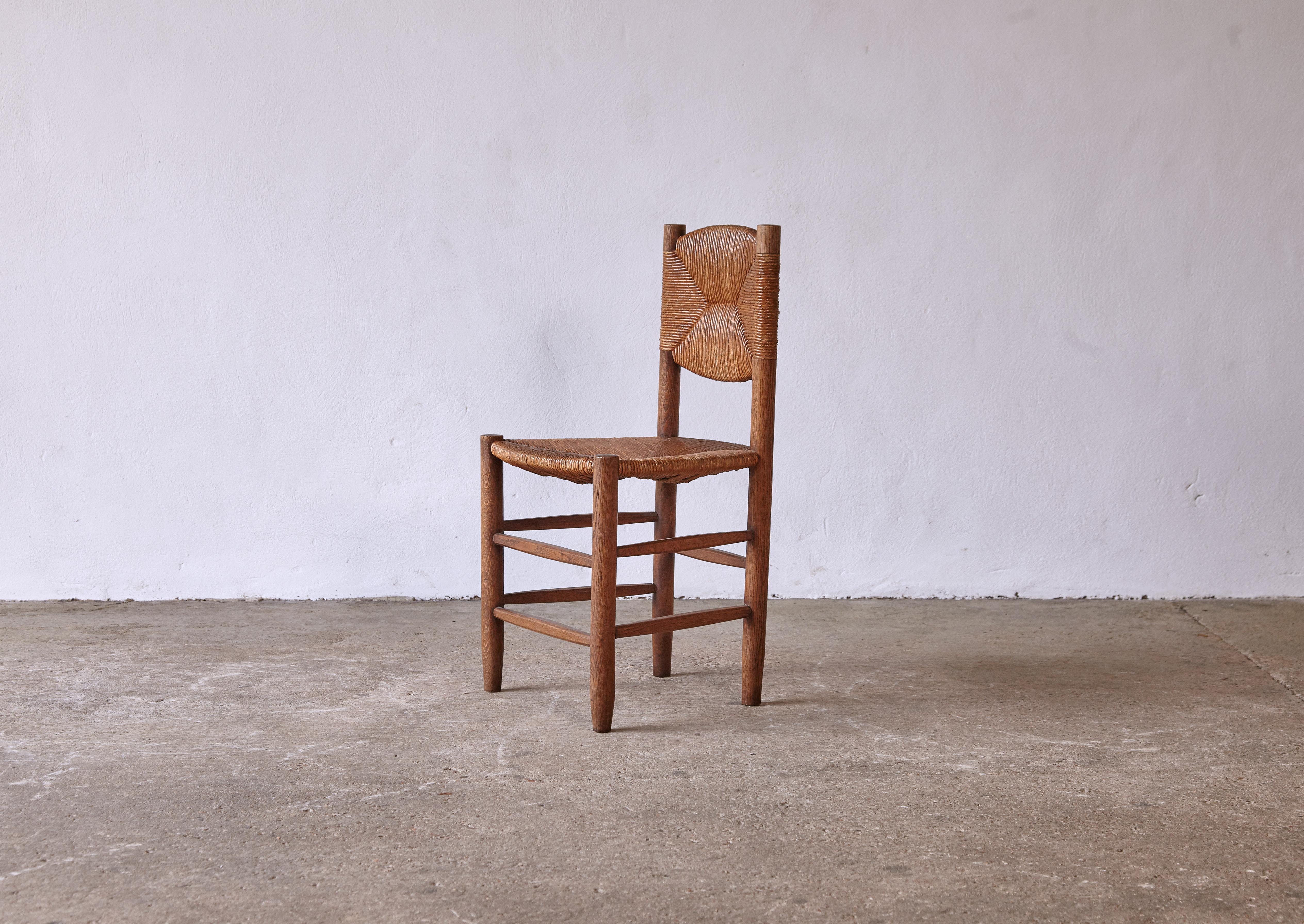 Mid-Century Modern Superb Early Charlotte Perriand Model 19 Bauche Chair, France, 1950s