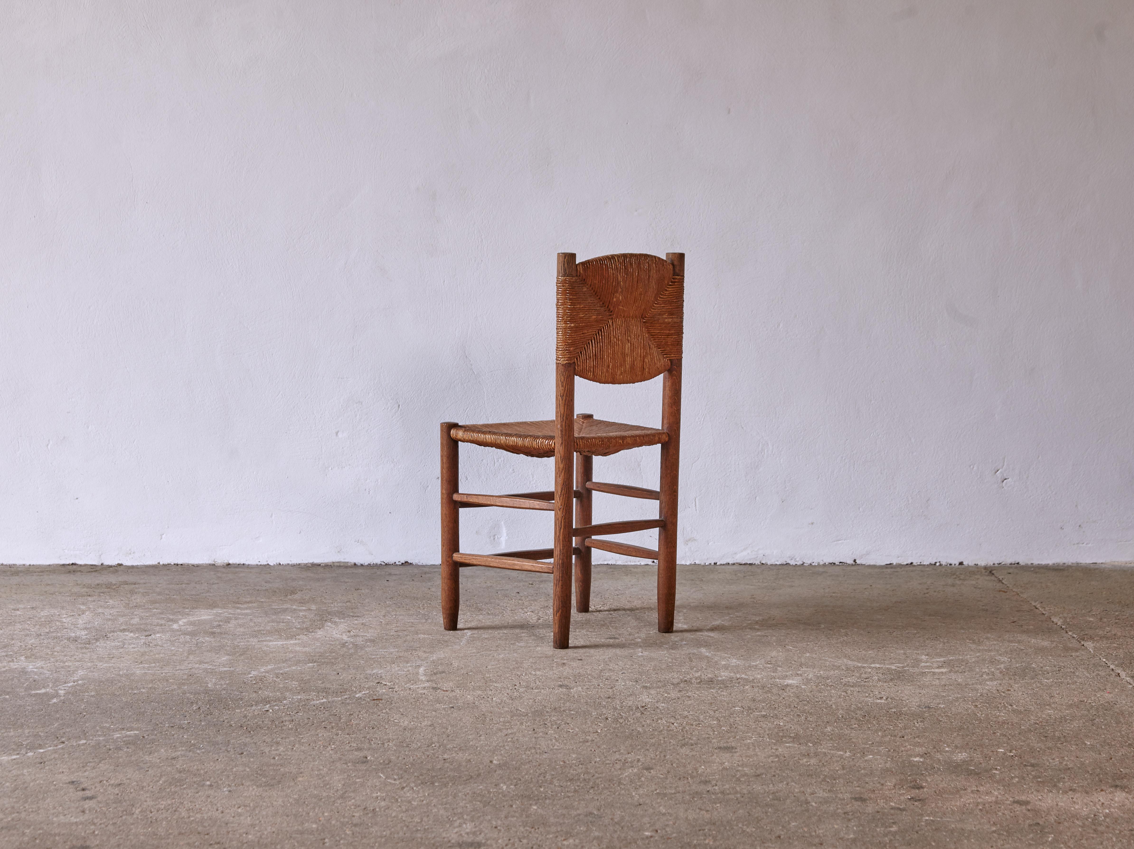 Superb Early Charlotte Perriand Model 19 Bauche Chair, France, 1950s In Good Condition In London, GB