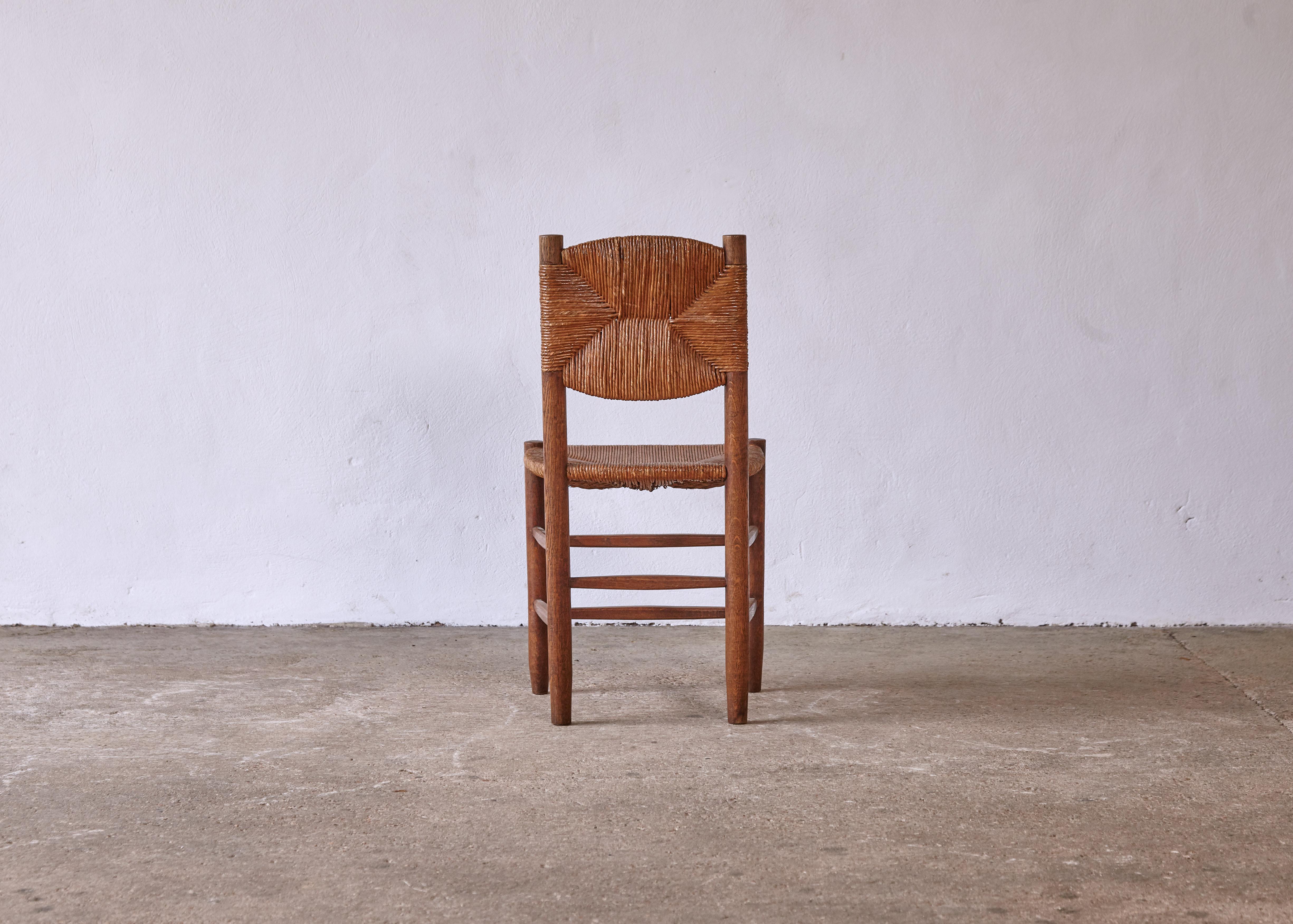 20th Century Superb Early Charlotte Perriand Model 19 Bauche Chair, France, 1950s