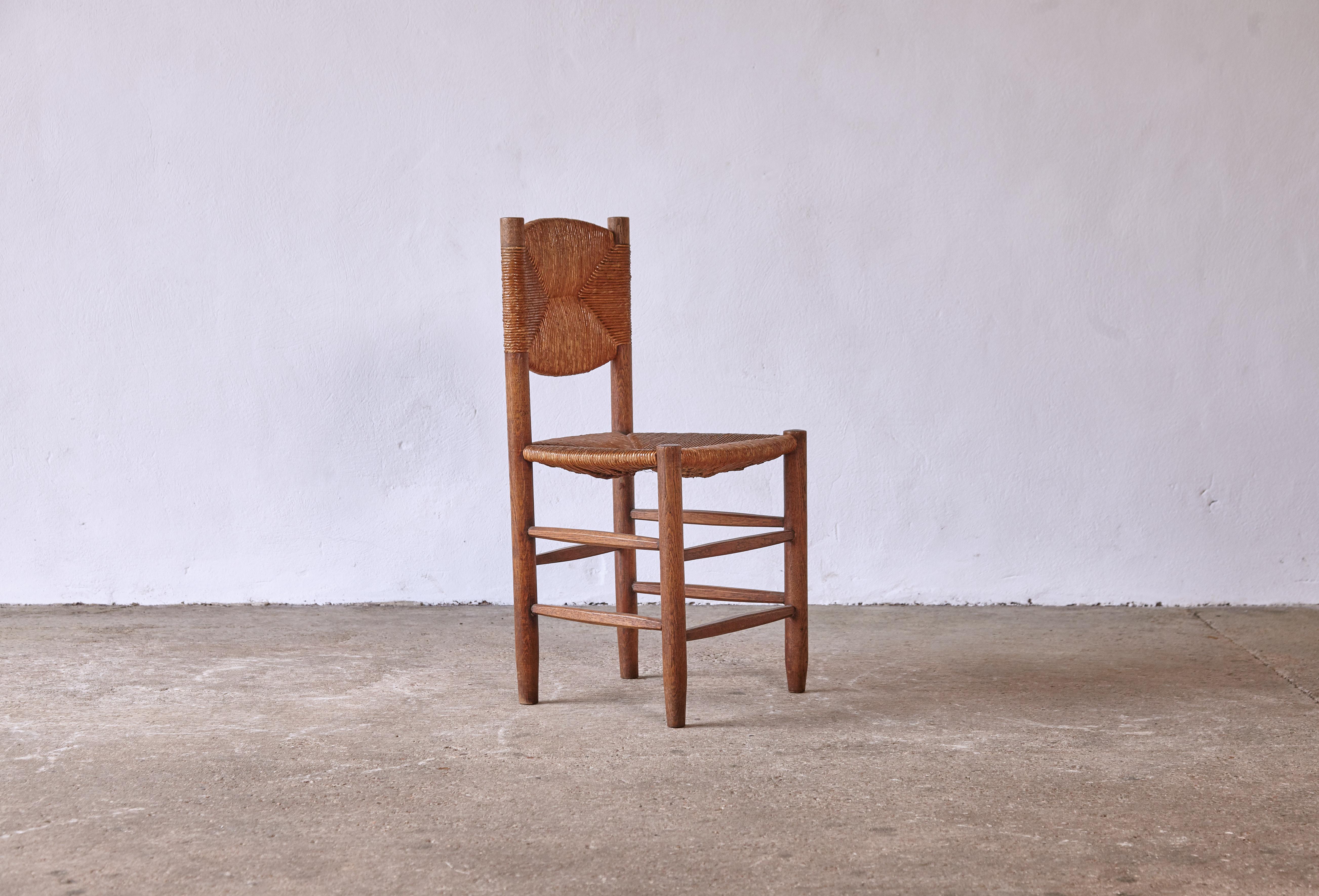 Superb Early Charlotte Perriand Model 19 Bauche Chair, France, 1950s 1